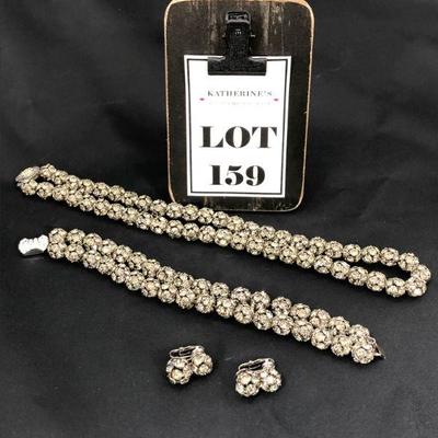 .159. Rhinestone Globe Style Set