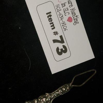Lot #73 Sterling Marked 