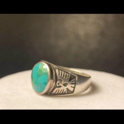 J10: Sterling and Turquoise Ring