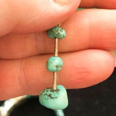 J11:  Carolyn Pollack Bracelet and a pr of turquoise Earrings