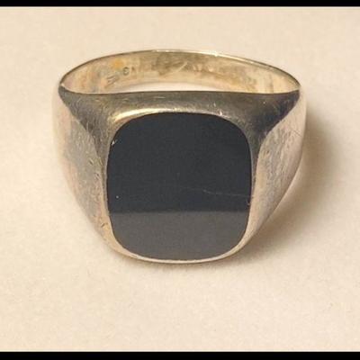 J15: Sterling Black Onyx Ring