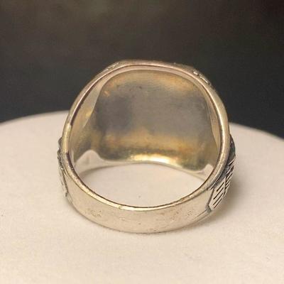 J27:  Vintage Sterling U.S. Navy Ring