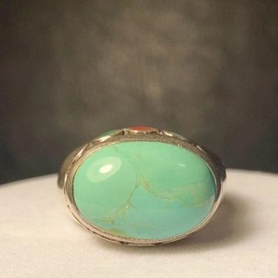 J32:  Turquoise Cabochon Ring