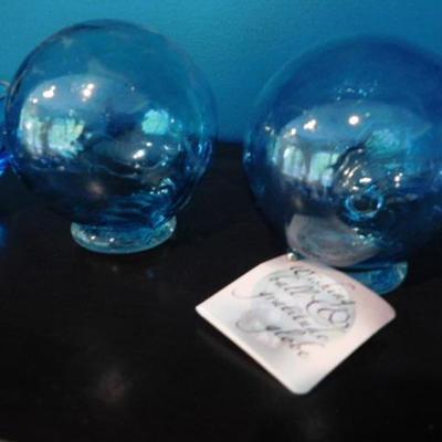 Blue Glass includes Wishing Ball and Gratitude Globe