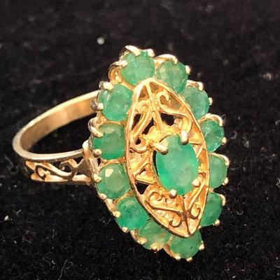 J48: 14k Gold and Emerald Ring