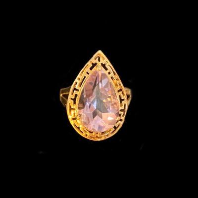 J51:  10k Gold Amethyst Ring