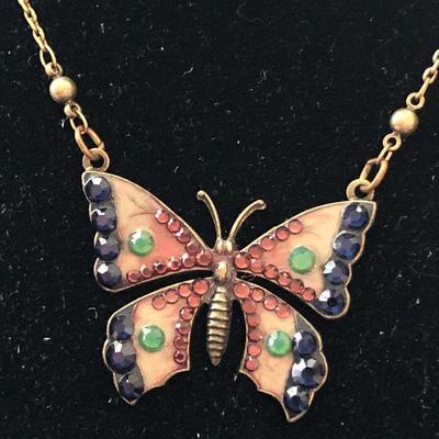 J76 Butterfly Necklace