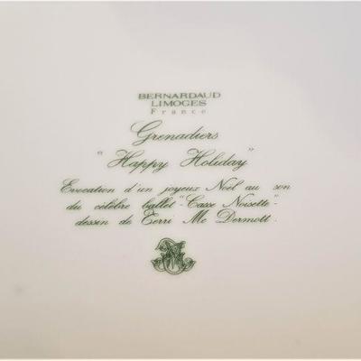 Lot #10  Limoges Christmas-Themed Serving Platter