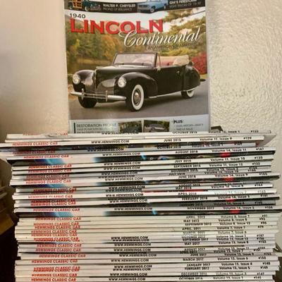 #96    STACK HEMMINGS CLASSIC CAR MAGAZINES 2011-2018  