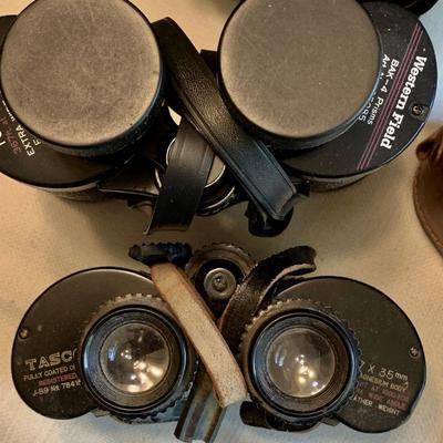 #130    VINTAGE BINOCULARS