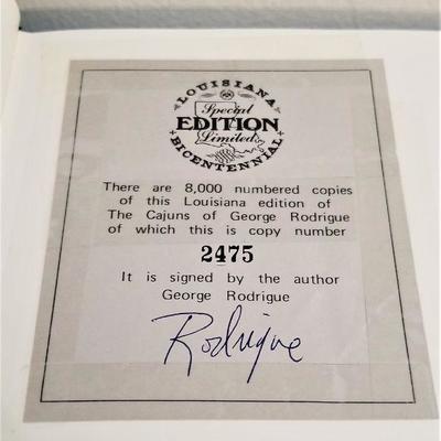 Lot #40  The Cajuns of George Rodrique - limited edition, signed by author