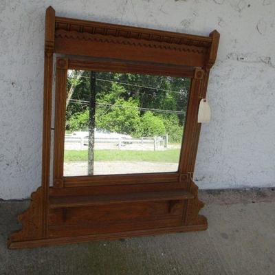 Lot 72 - Oak Dresser Mirror