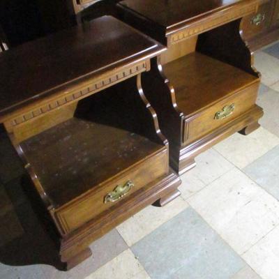 Lot 73 -Pair of Ethan Allen Night Stands (Dresser not Included)