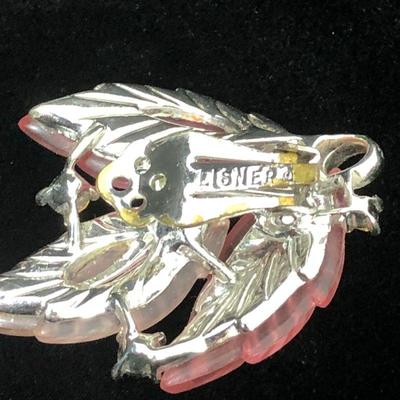 .163. Lisner Pink Thermoset & Rhinestone Set
