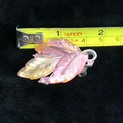 .163. Lisner Pink Thermoset & Rhinestone Set