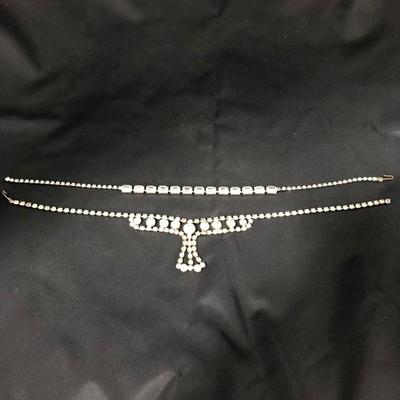 .165. Ten Vintage Rhinestone Necklaces