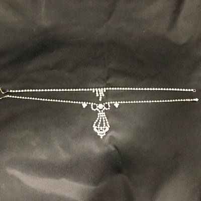 .165. Ten Vintage Rhinestone Necklaces