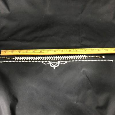 .165. Ten Vintage Rhinestone Necklaces