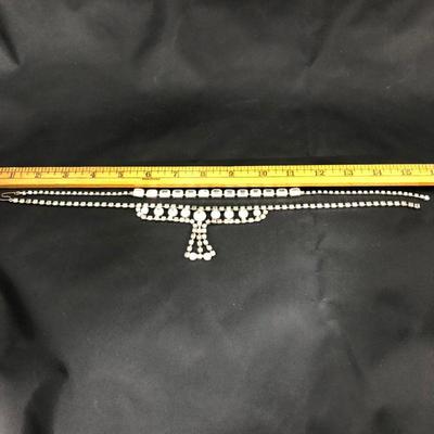 .165. Ten Vintage Rhinestone Necklaces