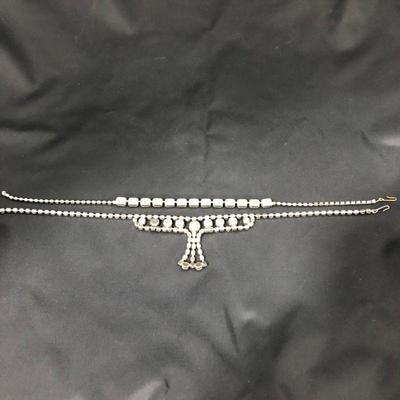 .165. Ten Vintage Rhinestone Necklaces