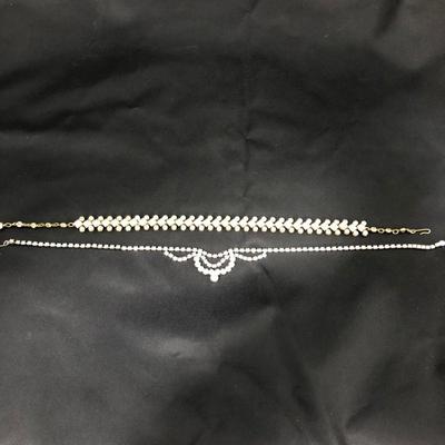 .165. Ten Vintage Rhinestone Necklaces