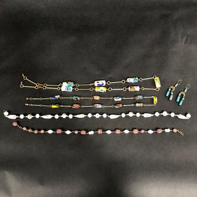 .167. Vintage Italian Mille Fiori Jewelry