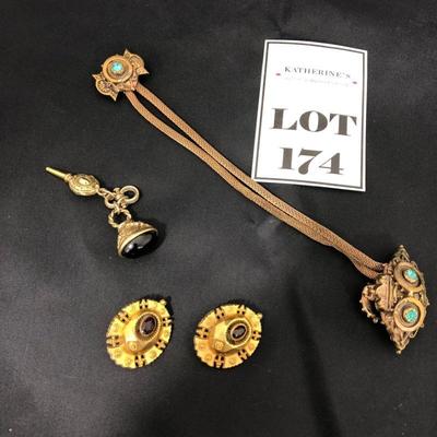 .174. Victorian Etruscan Revival Scatter Pins +