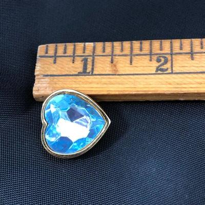 .176. Blue Clip Earrings