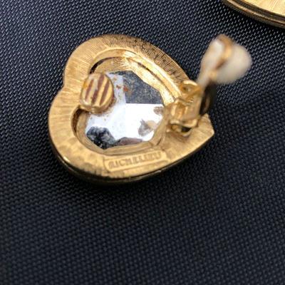 .176. Blue Clip Earrings