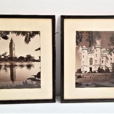 Lot #49  Pair of Photographic Prints by David King Gleason - Old/New State Capitol