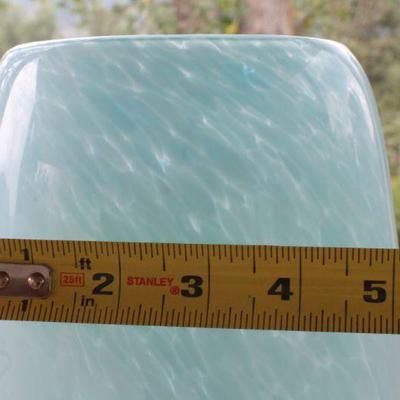 Lot #3: Large Blue Glass Vase 