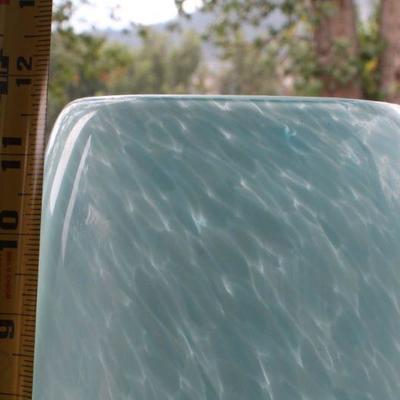 Lot #3: Large Blue Glass Vase 