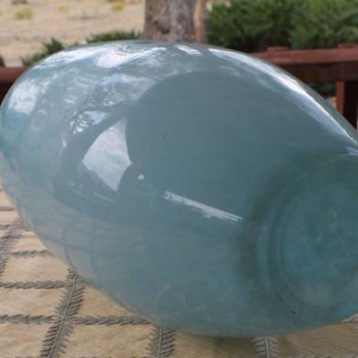 Lot #3: Large Blue Glass Vase 