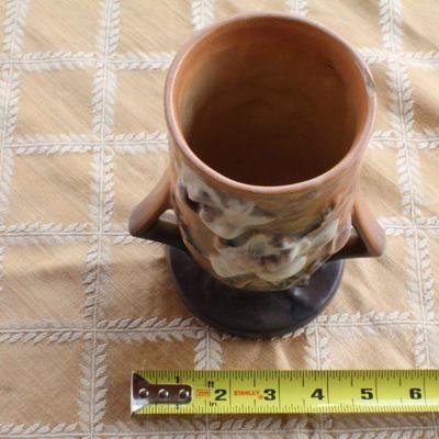 Lot #13: Vintage ROSEVILLEâ„¢ Pottery Vase Form 87-6" (some damage shown)