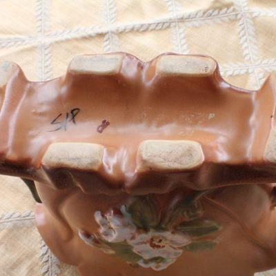 Lot #16: Vintage Hand Painted Pottery Vase Unmarked