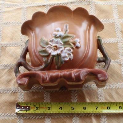 Lot #16: Vintage Hand Painted Pottery Vase Unmarked