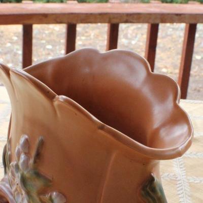Lot #16: Vintage Hand Painted Pottery Vase Unmarked