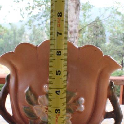 Lot #16: Vintage Hand Painted Pottery Vase Unmarked