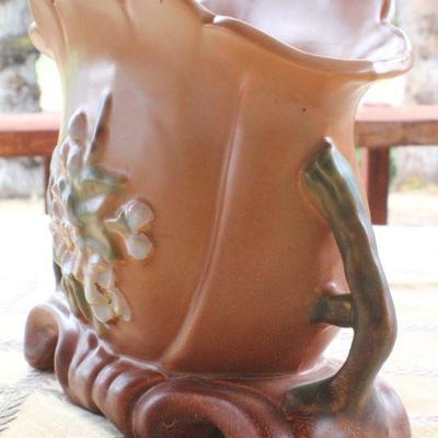 Lot #16: Vintage Hand Painted Pottery Vase Unmarked