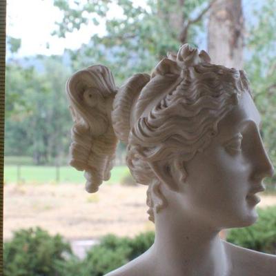 Lot #18: Vintage Tall Grecian Style Female Sculpture