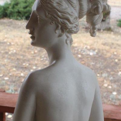 Lot #18: Vintage Tall Grecian Style Female Sculpture