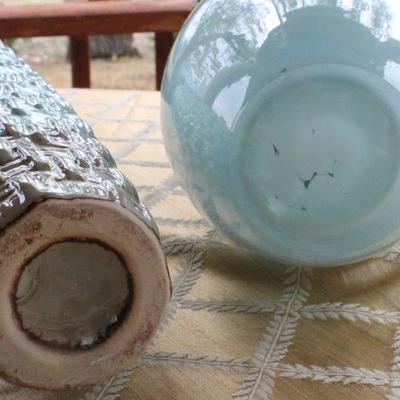 Lot #21: Pair of Large Home Deco Artificial Flower Arrangement Bundles
