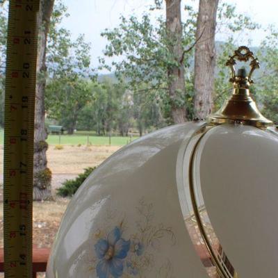Lot #22: Vintage Touch-Base 3 Stage Table Lamp w/ Glass Shades TESTED A+