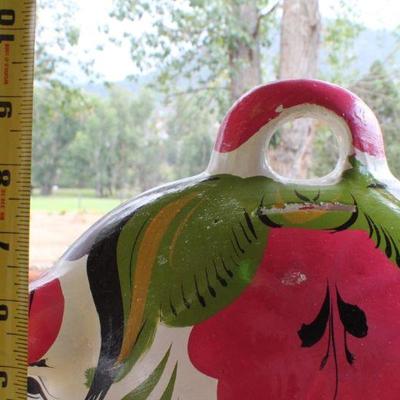 Lot #24: Vintage 1970's Hand Painted Piggy Bank MEXICO Collectibles 