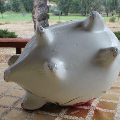Lot #24: Vintage 1970's Hand Painted Piggy Bank MEXICO Collectibles 
