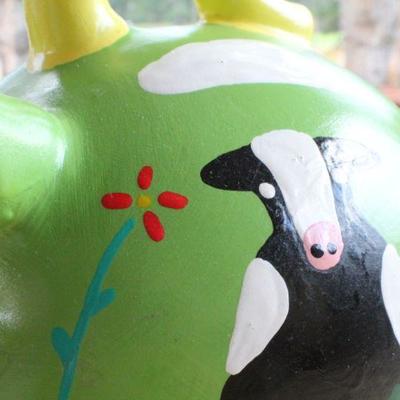 Lot #25: Vintage 1970's Hand Painted Piggy Bank MEXICO Collectible