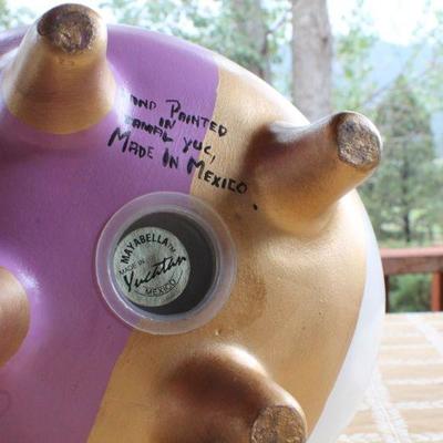 Lot #26: Vintage 1970's Hand Painted Piggy Bank MEXICO Collectible