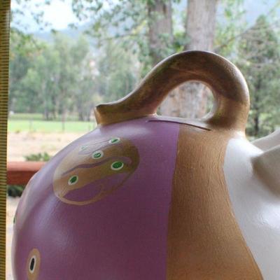 Lot #26: Vintage 1970's Hand Painted Piggy Bank MEXICO Collectible