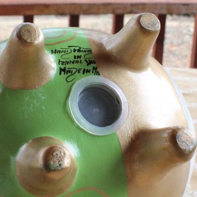 Lot #27: Vintage 1970's Hand Painted Piggy Bank MEXICO Collectible