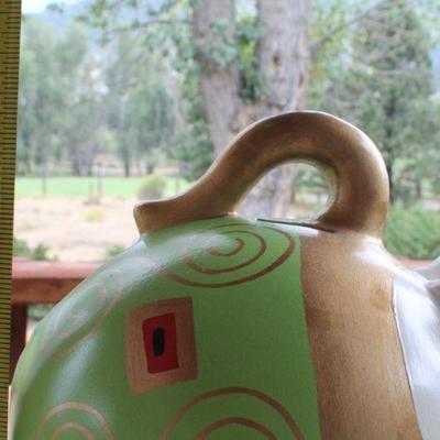 Lot #27: Vintage 1970's Hand Painted Piggy Bank MEXICO Collectible
